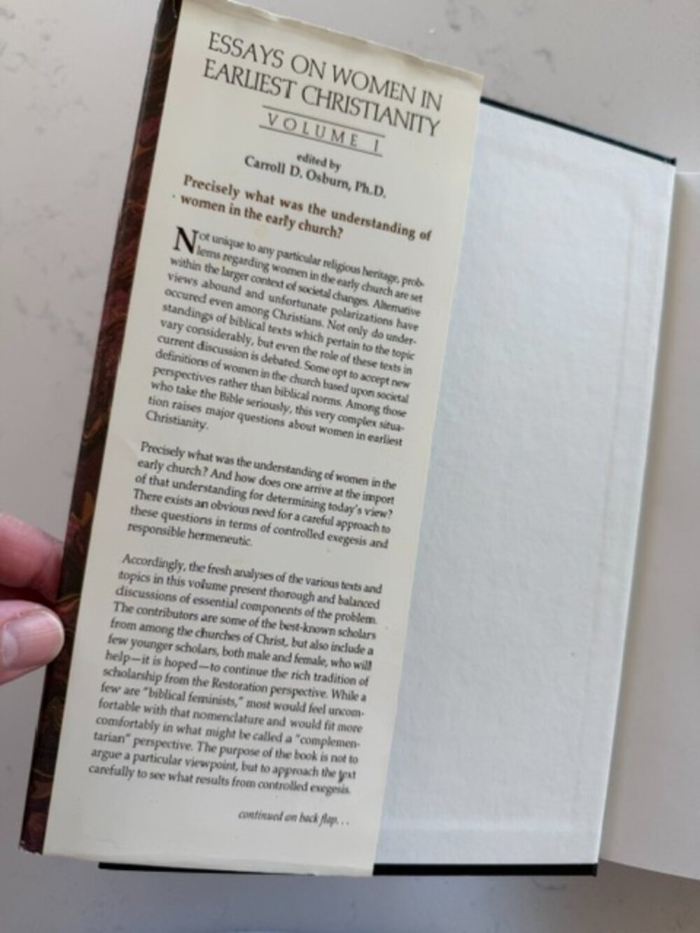 Essays on Women in Earliest Christianity Volume 1 Carroll D. Osburn Studies Book - Picture 4 of 6